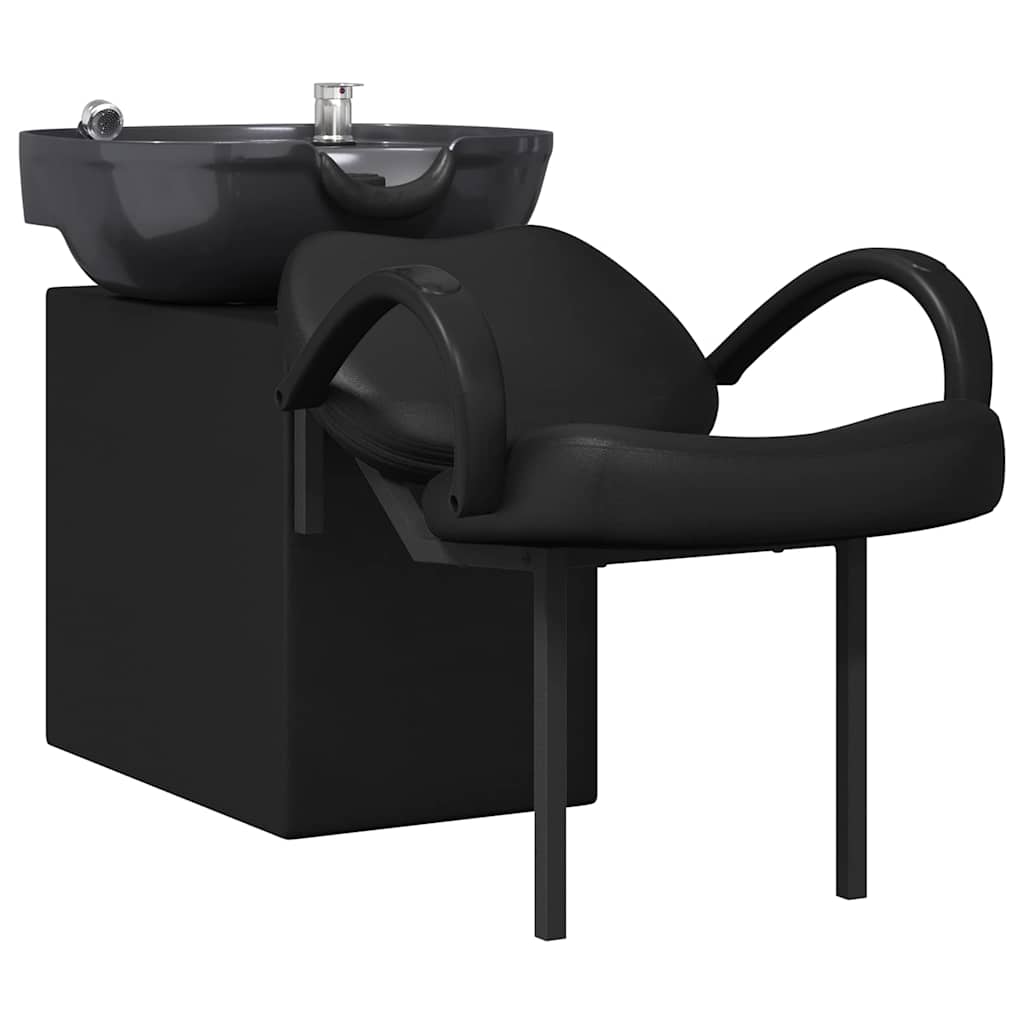 Shampoo Stuhl Schwarz 136 x 60 x 92 cm PVC