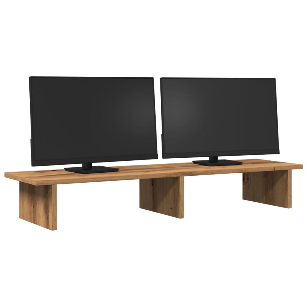 Monitor Halterung Schwarze Eiche 100 x 27 x 15 cm Holzwerkstoff