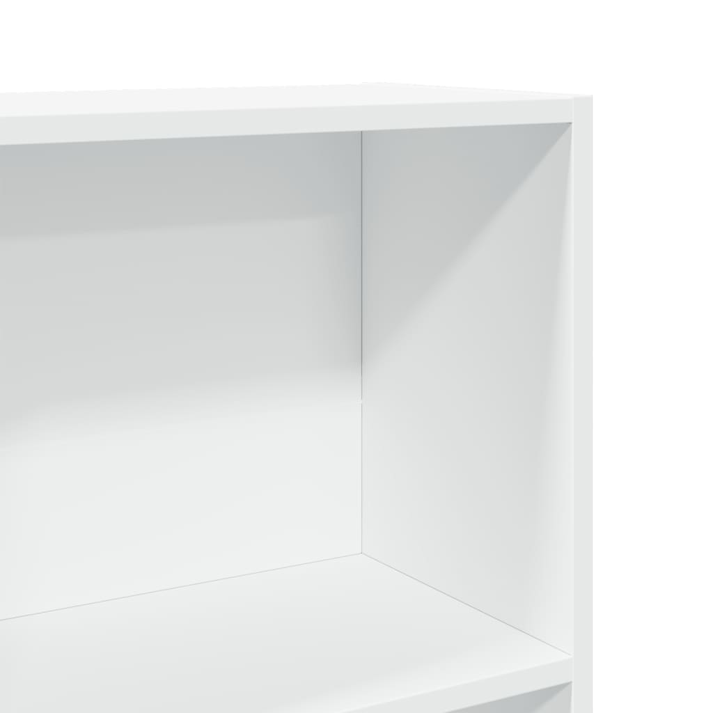Bücherregal Weiß 40x24x75 cm Holzwerkstoff