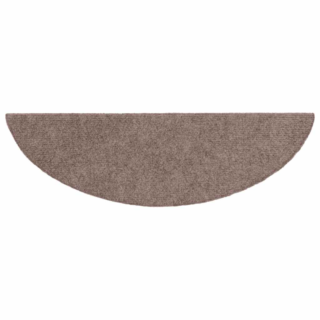 Stufenmatten Selbstklebend 15 Stk. 56x17x3 cm Hellbraun Halbrund
