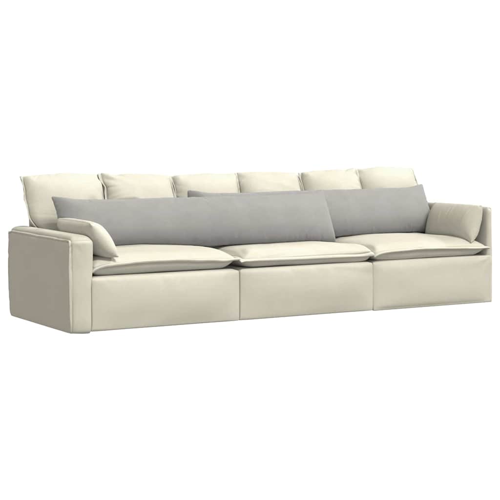 Sofakissen 2 Stück Taupe 50 x 30 cm Stoff