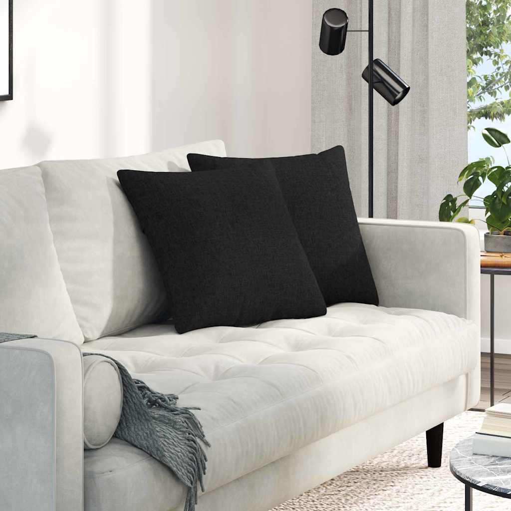 Sofakissen 2 pcs Hellgrau 50 x 30 cm Stoff