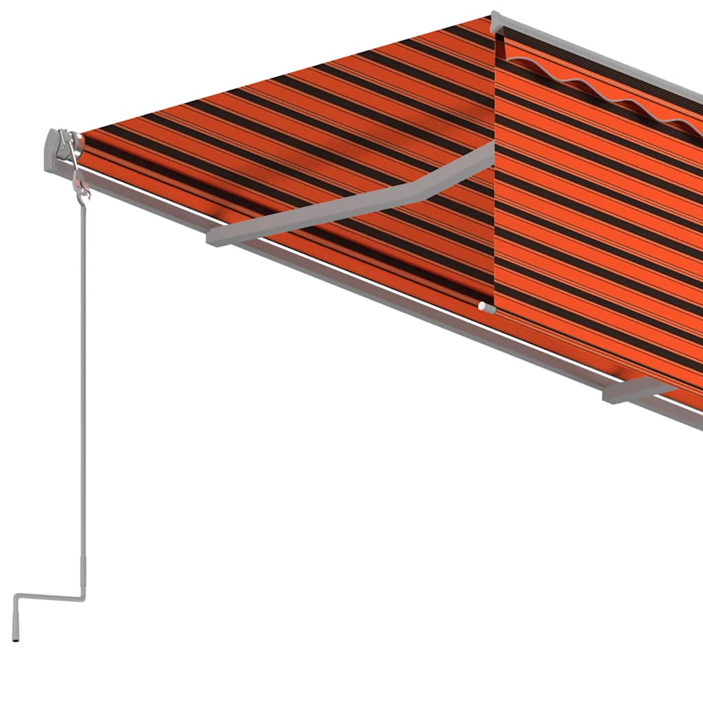 Markise Manuell Einziehbar mit Rollo 3x2,5 m Creme