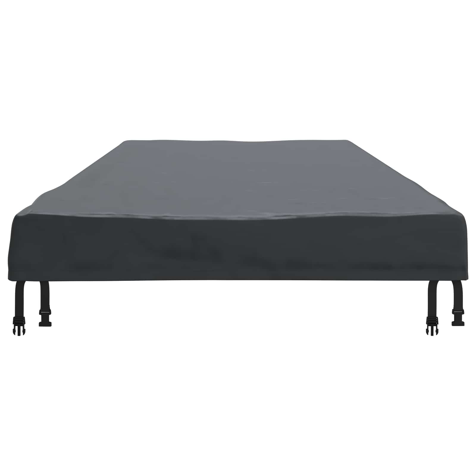 Tischdecken Uni Schwarz 122 x 72 x 15 cm Stoff