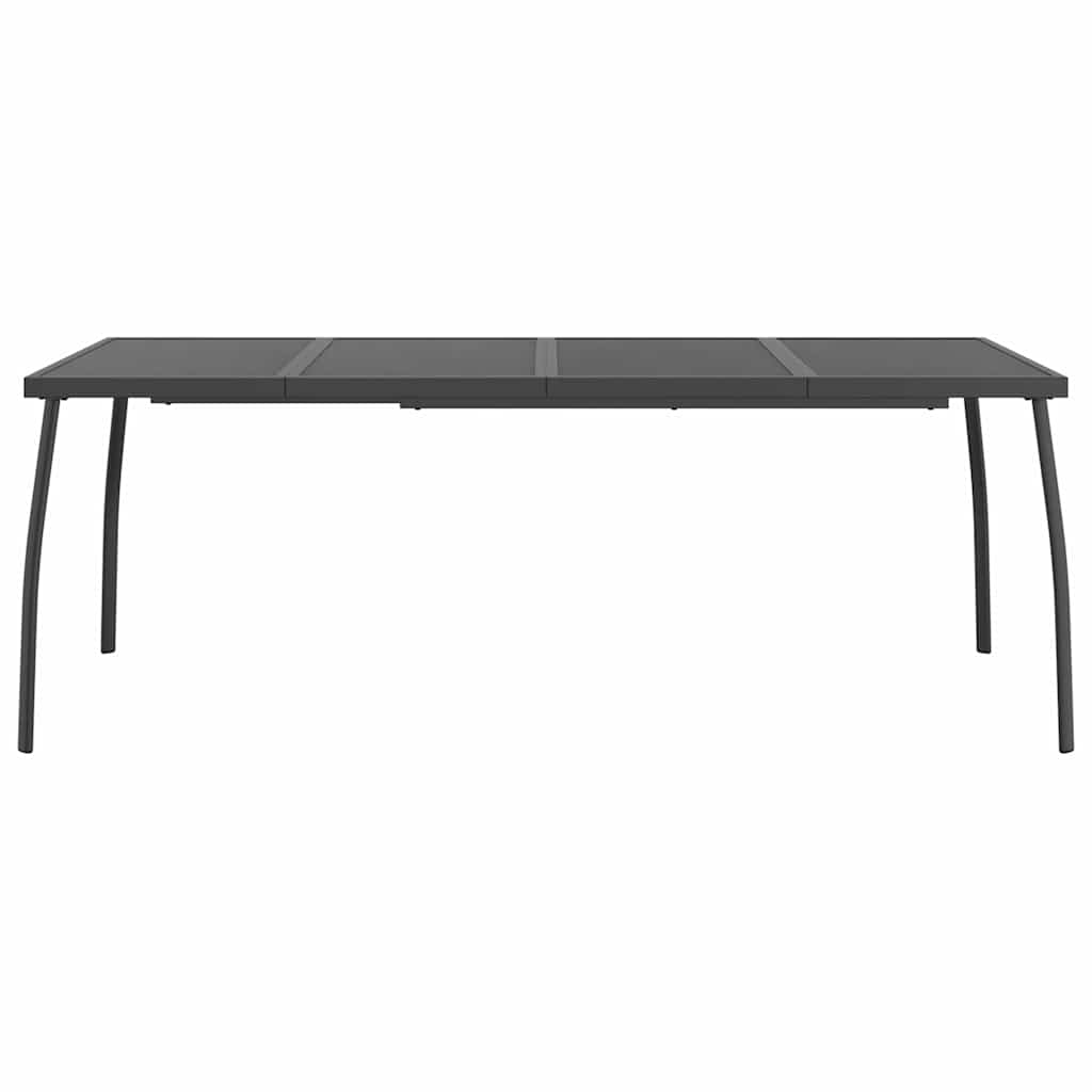 Gartentisch Anthrazit 100x100x72 cm Stahlgitter