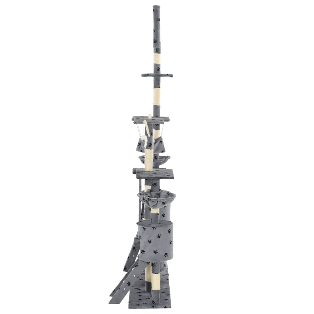 Katzen-Kratzbaum mit Sisal-Kratzsäulen 230 - 250 cm Beige
