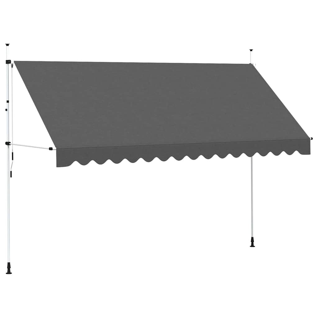 Einziehbare Markise Handbetrieben 150 cm Anthrazit