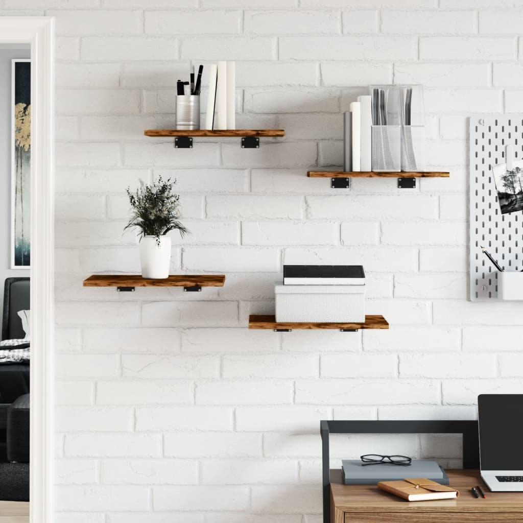 Bücherregal-Bretter 4 Stk. Weiß 40x10x1,5 cm Holzwerkstoff