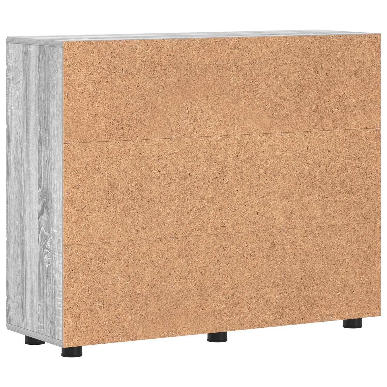 Highboard mit Regal FLORIN Weiß 60 x 35 x 182 cm Holzwerkstoff