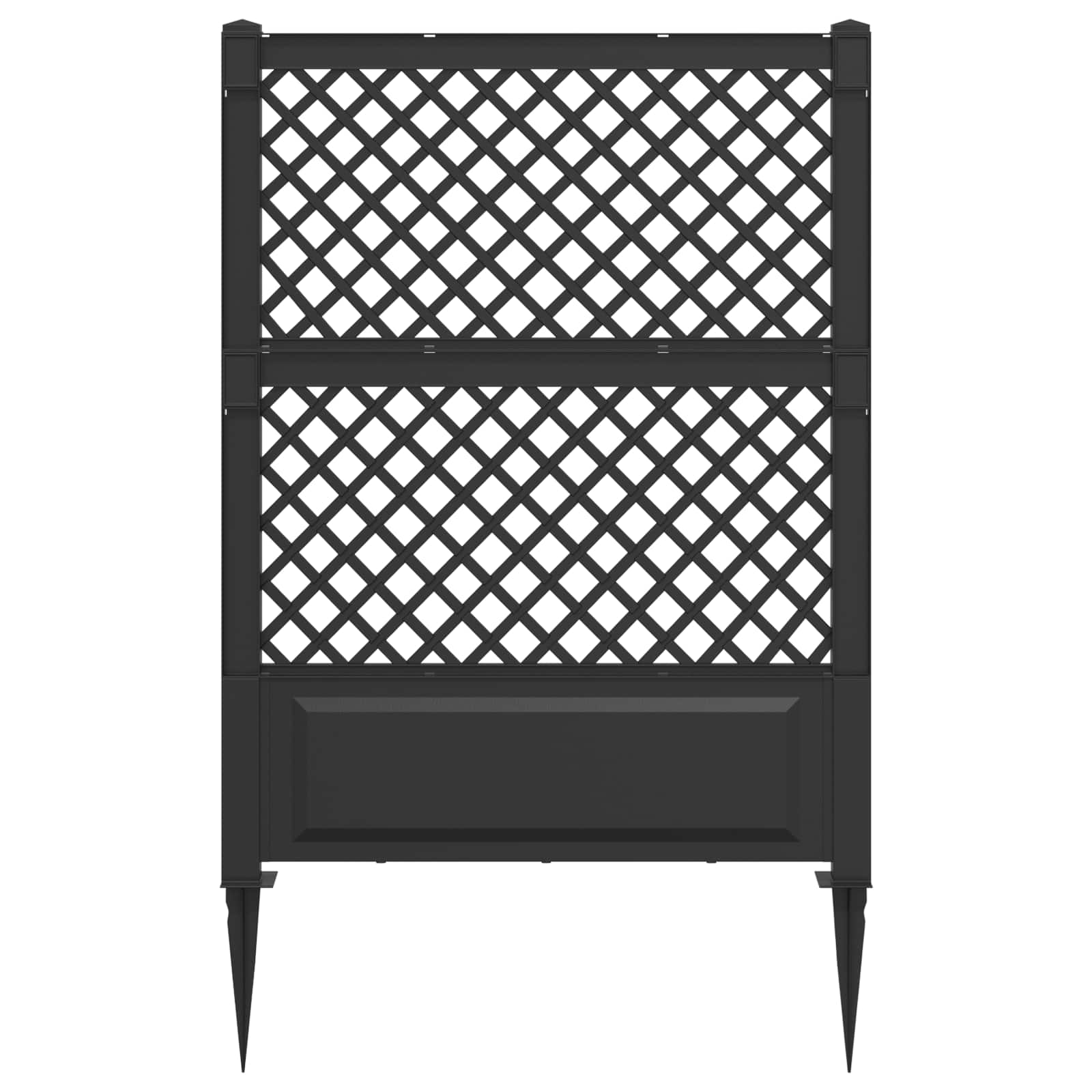 Trellis mit Spike Weiß 99 x 6 x 165 cm PP