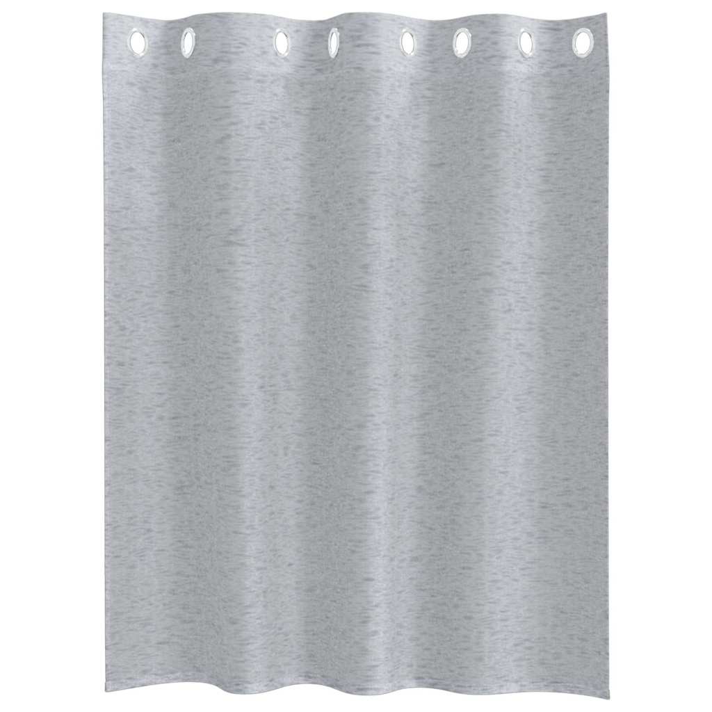 Voile-Vorhang mit Vorhängen 2 pcs Weiß 140 x 140 cm Polyester
