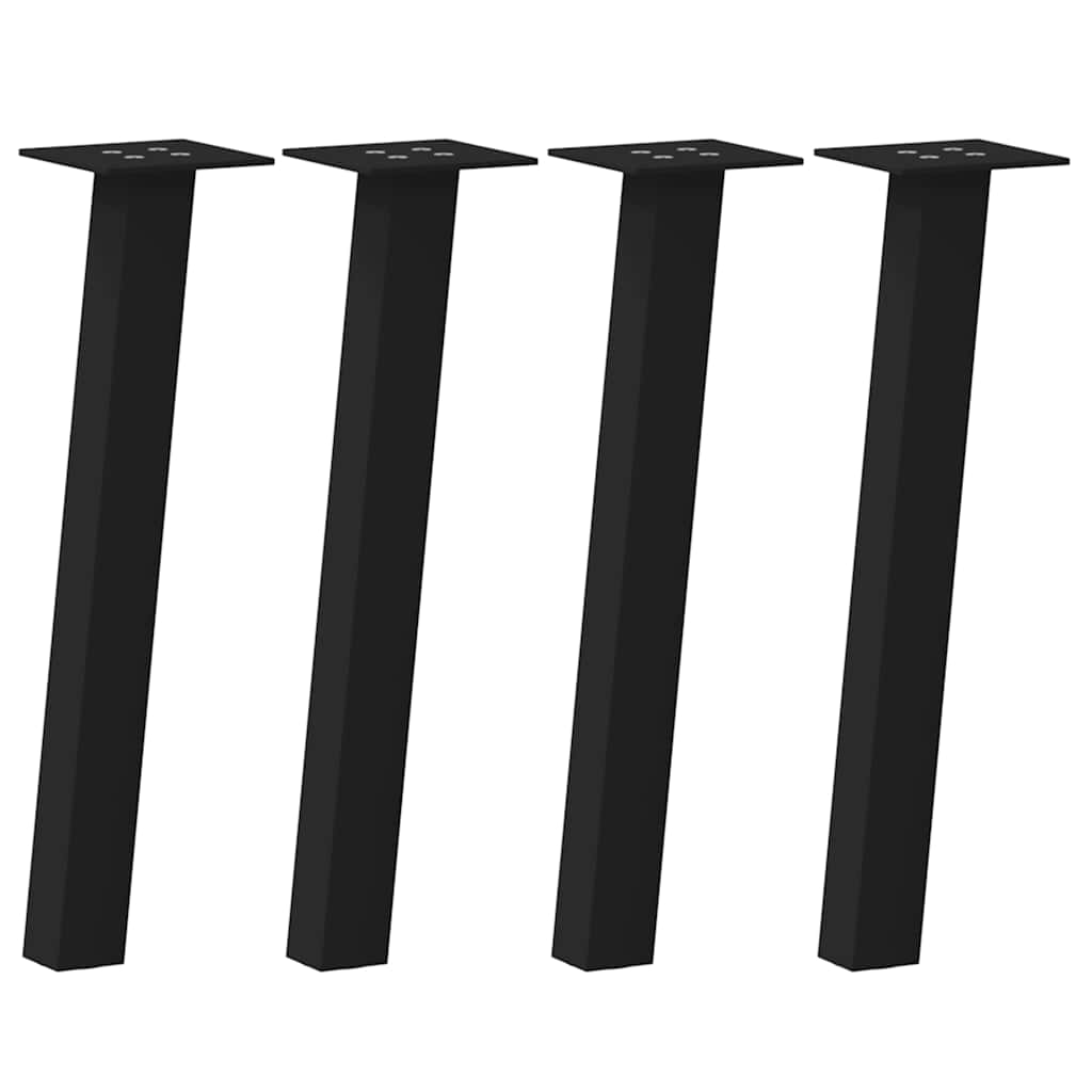 Couchtischbeine 4 Stk. Schwarz 30 cm Stahl