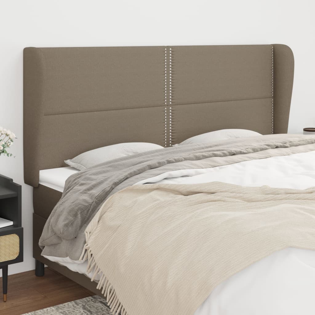 Kopfteil mit Ohren Dunkelgrau 83x23x78/88 cm Stoff
