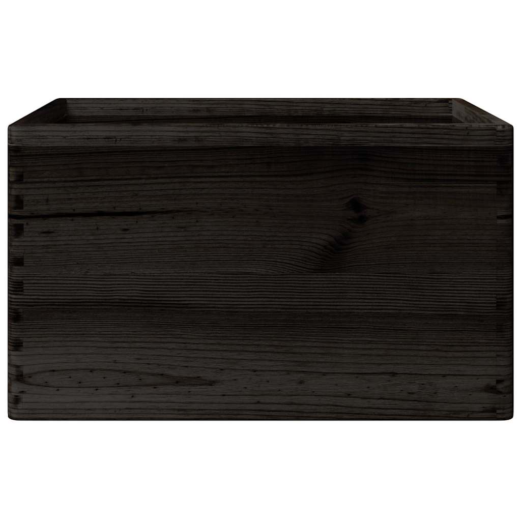 Holzkiste mit Deckel 40x30x13 cm Massivholz Kiefer