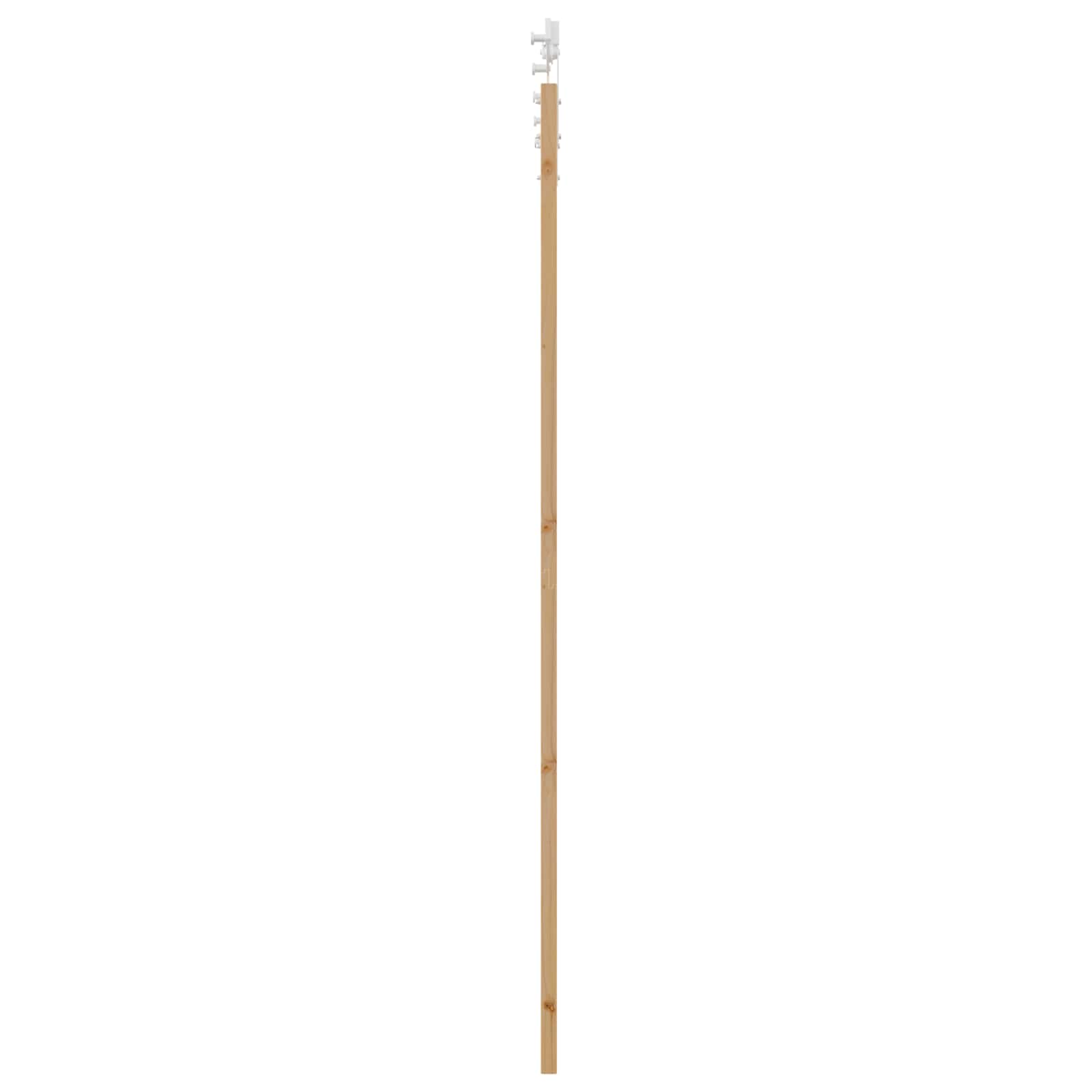 Schiebetür Natürlich und Schwarz 61 x 198,5 cm