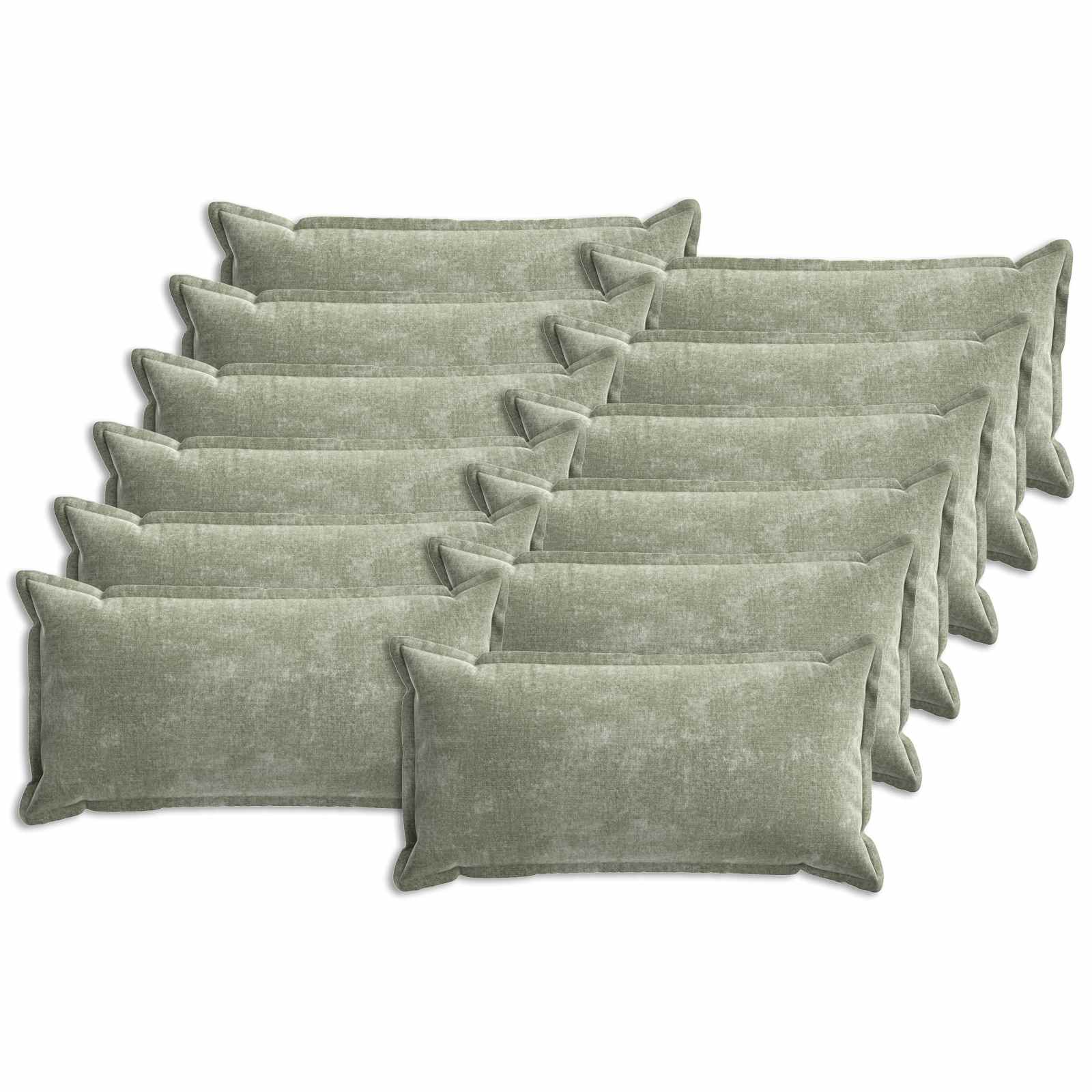 Kissenbezug 2 Stk. HOUTEN Dunkelgrau 30 x 30 cm Chenille-Stoff