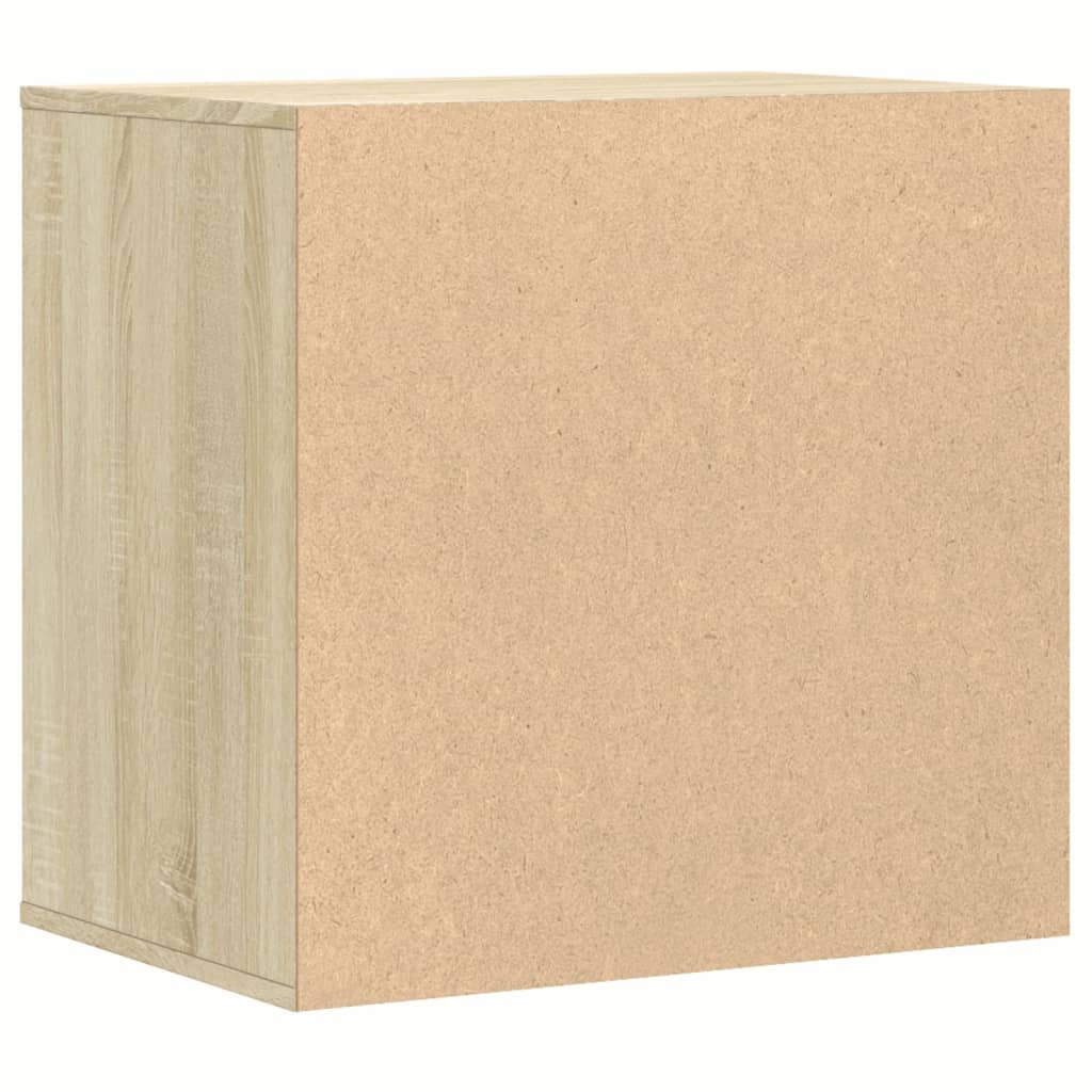 Schubladenschrank Schwarz Eichen-Optik 41 x 40 x 58 cm