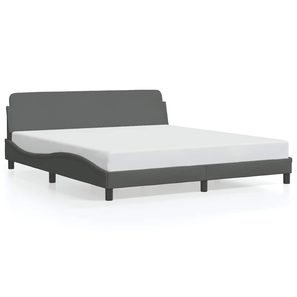 Bettgestell "Dover" Hellgrau 100x190 cm Stoff