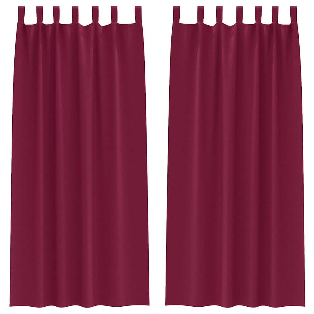 Verdunkelungs-Vorhänge mit Ringen 2 pcs Beige 140 x 140 cm