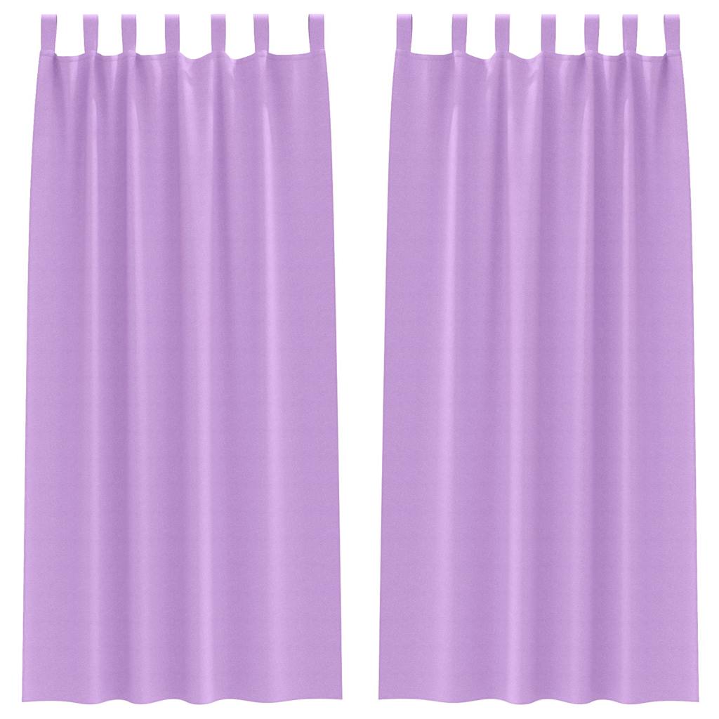Verdunkelungs-Vorhänge mit Ringen 2 pcs Beige 140 x 140 cm