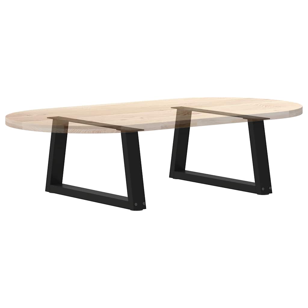 Couchtischbeine V-Form 2 Stück Schwarz 30x(30-31,3) cm Stahl