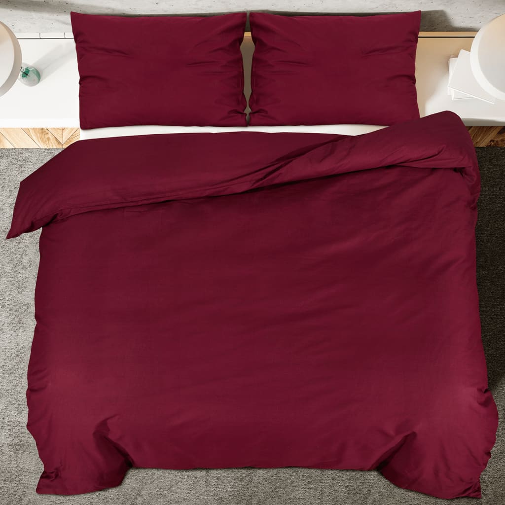 Bettwäsche-Set Anthrazit 140x200 cm Leichte Mikrofaser