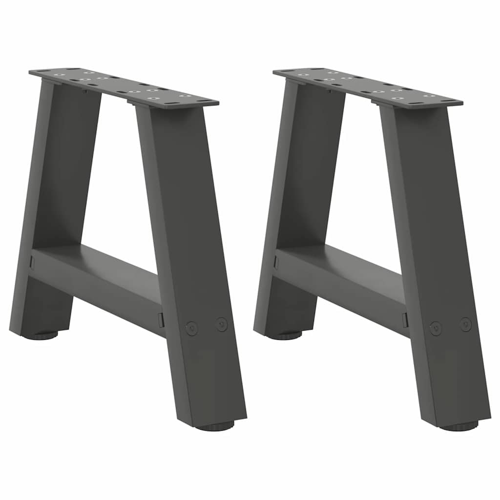 Couchtischbeine A-Form 2 Stk. 30x(30-31) cm Stahl