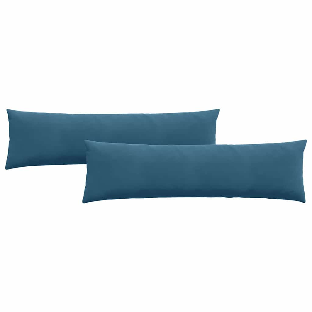 Sofakissen 2 Stück Blau 50 x 30 cm Cordstoff