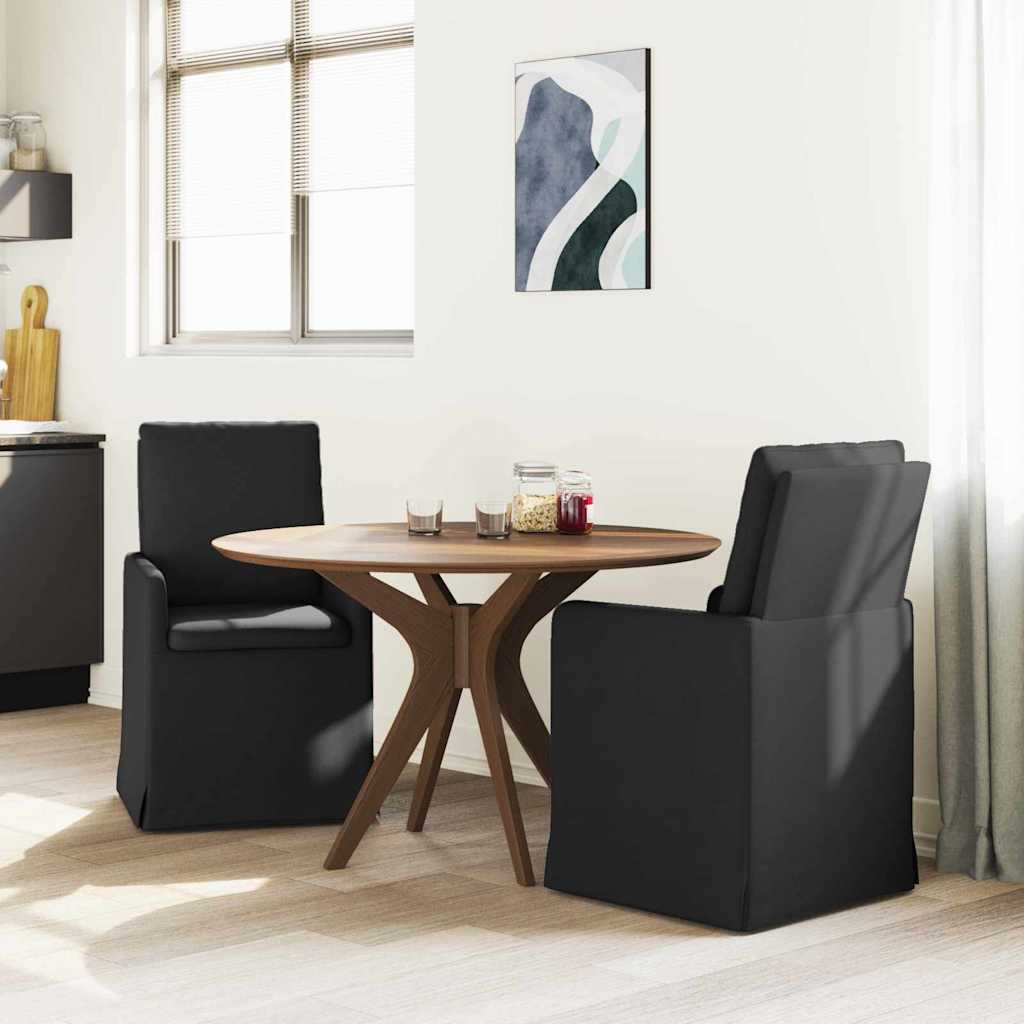 Esszimmerstühle 2 pcs Hellgrau 57 x 67 x 98 cm Stoff