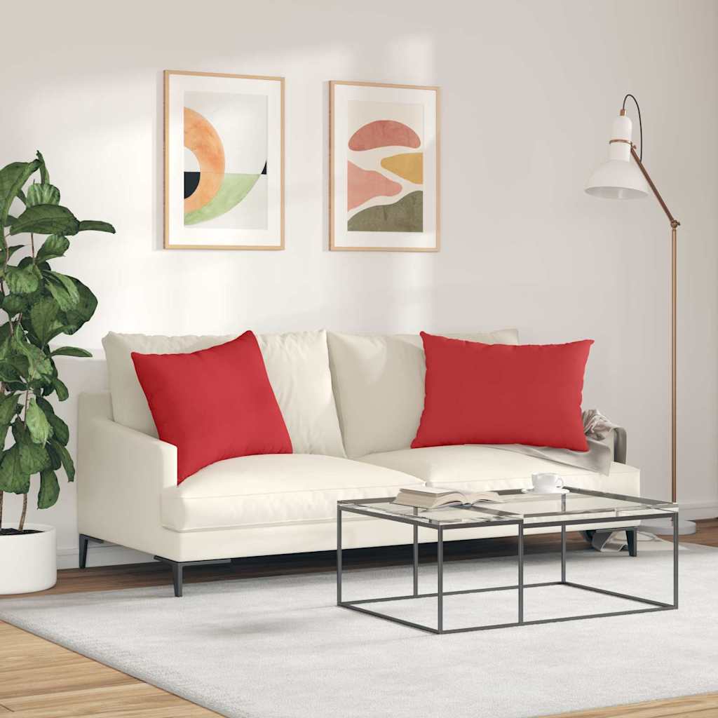 Sofakissen 2 pcs Hellgrau 50 x 30 cm Stoff