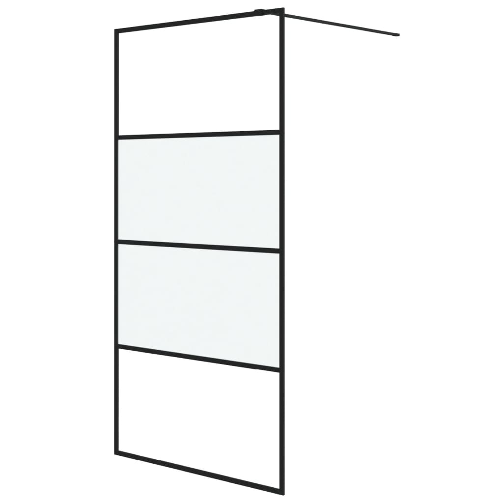 Duschwand für Begehbare Dusche mit Klarem ESG Glas 80x195 cm