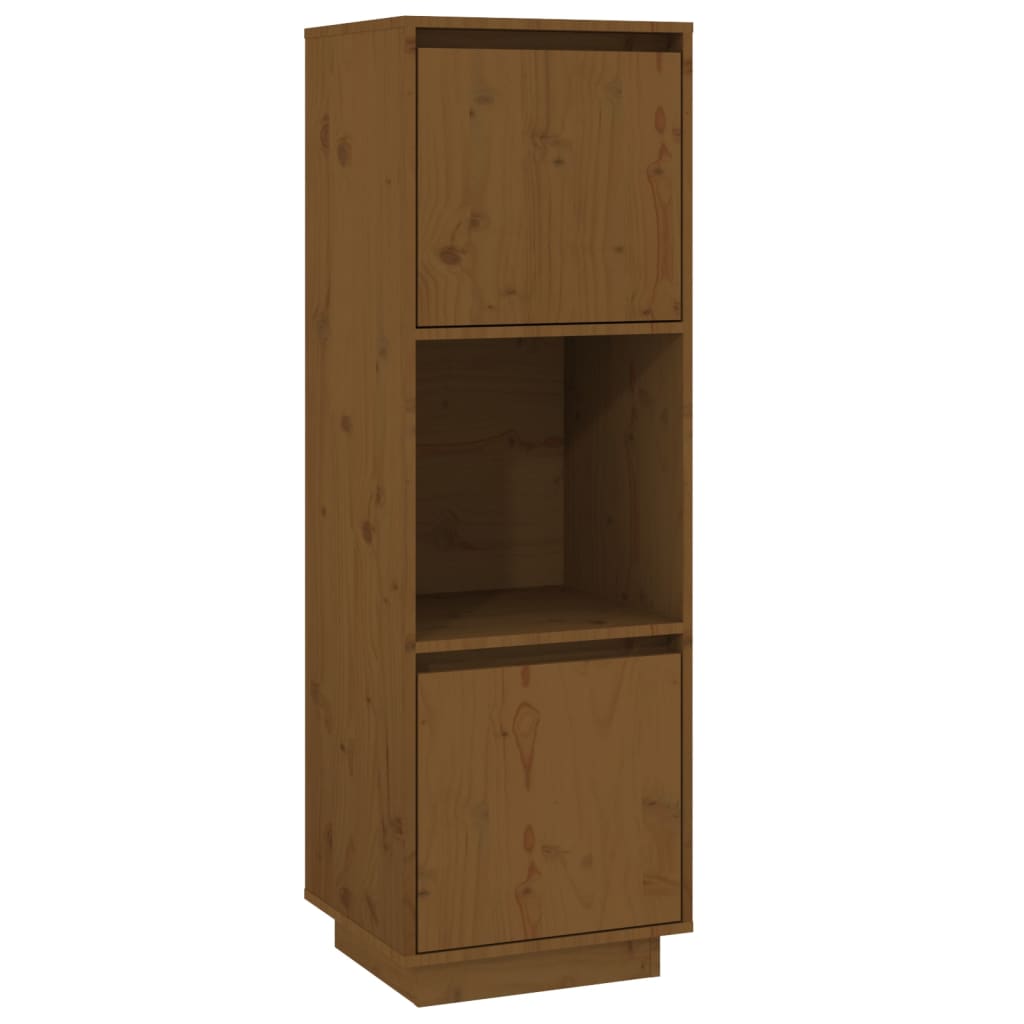 Highboard 38x35x117 cm Massivholz Kiefer
