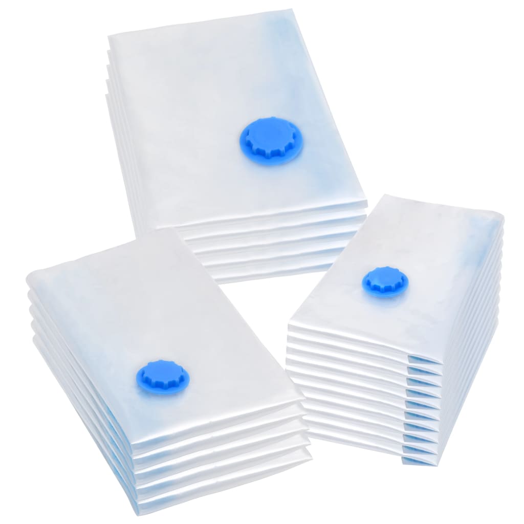 Aufbewahrungstaschen 5 pcs Transparent und Blau 70 x 50 cm