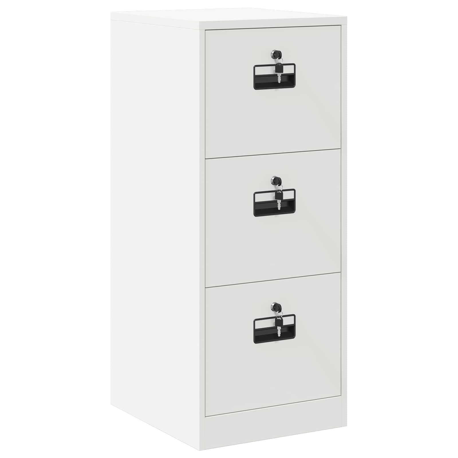 Aktenschrank 2 pcs Schwarz 44 x 50 x 139 cm Kaltgewalzter Stahl