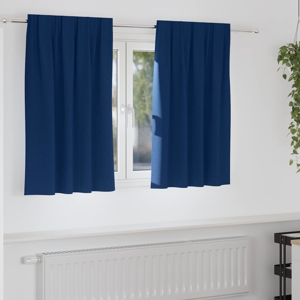 Verdunkelungs-Vorhänge mit Ringen 2 pcs Beige 140 x 140 cm