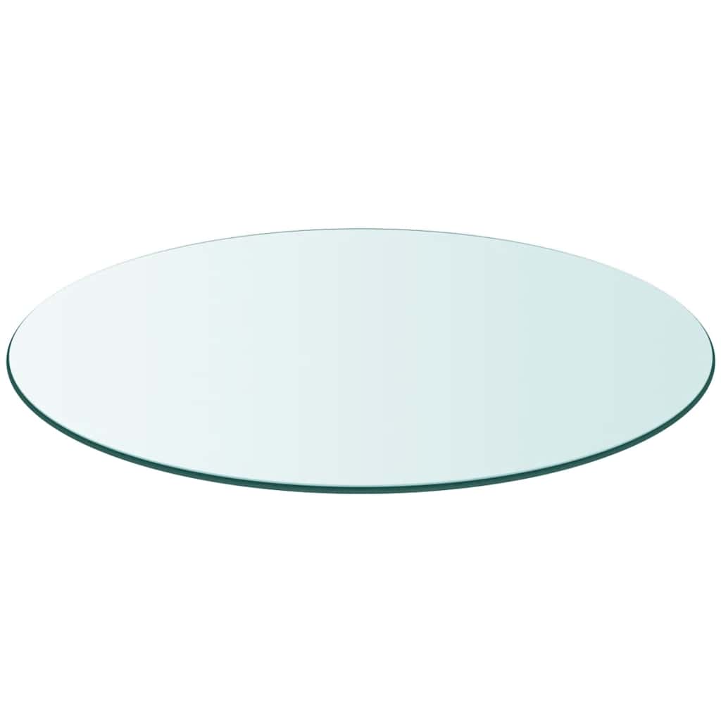 Tischplatte aus gehärtetem Glas quadratisch 700x700 mm