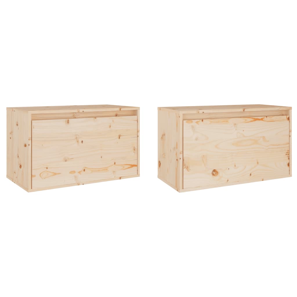 Wandschrank 60x30x35 cm Massivholz Kiefer