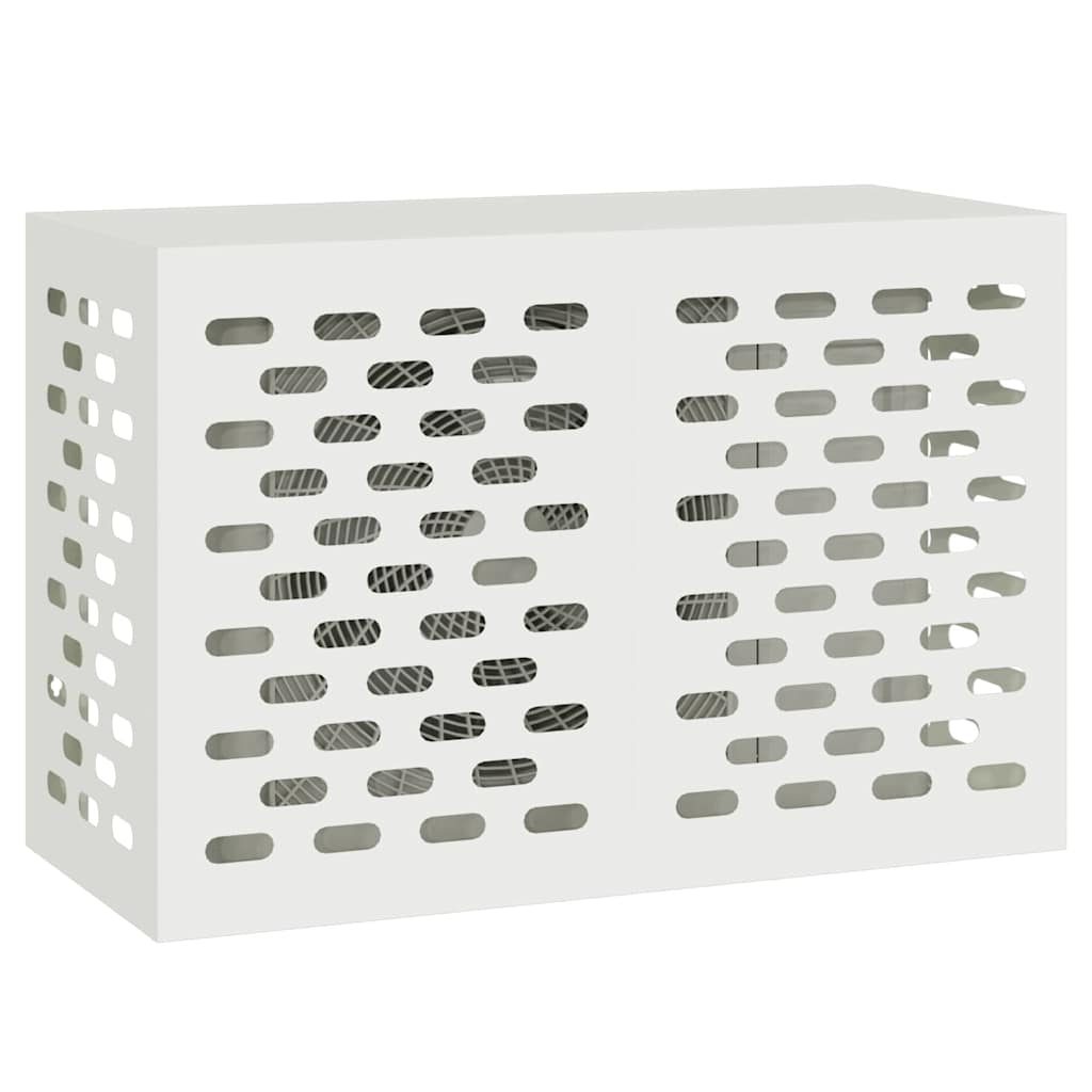 Klimaanlagenabdeckung Schwarz 90 x 40 x 60 cm Stahl