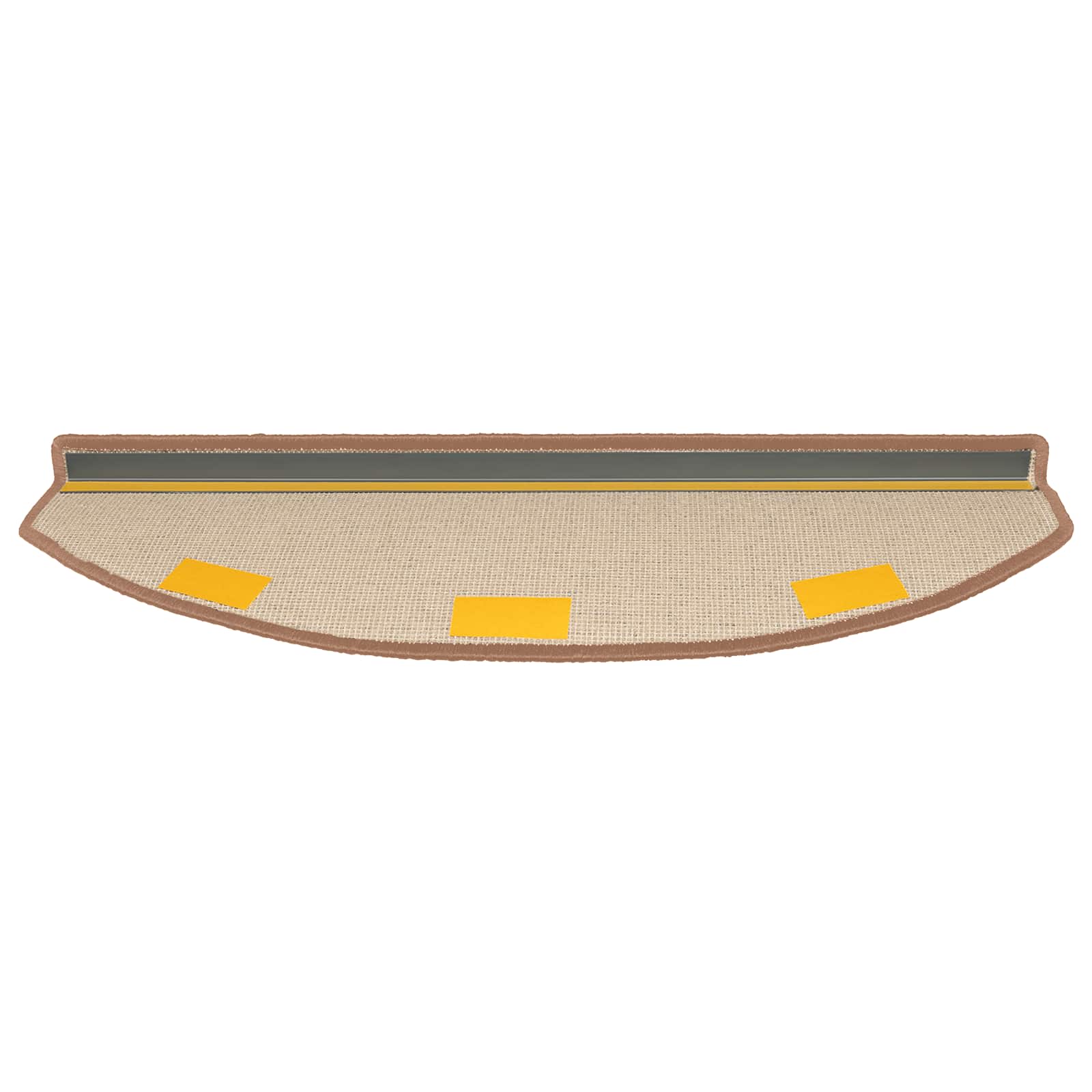 Stufenmatten 15 Stk. 56x17x3 cm Anthrazit Halbrund