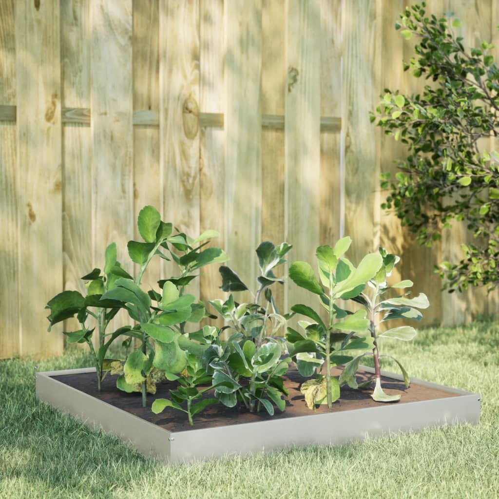 Hochbeet 100x100x18,5 cm Cortenstahl
