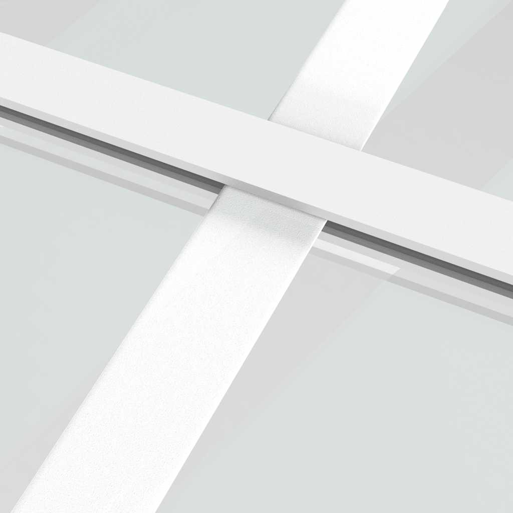 Innentür ESG Glas und Aluminium 76x201,5 cm Schwarz