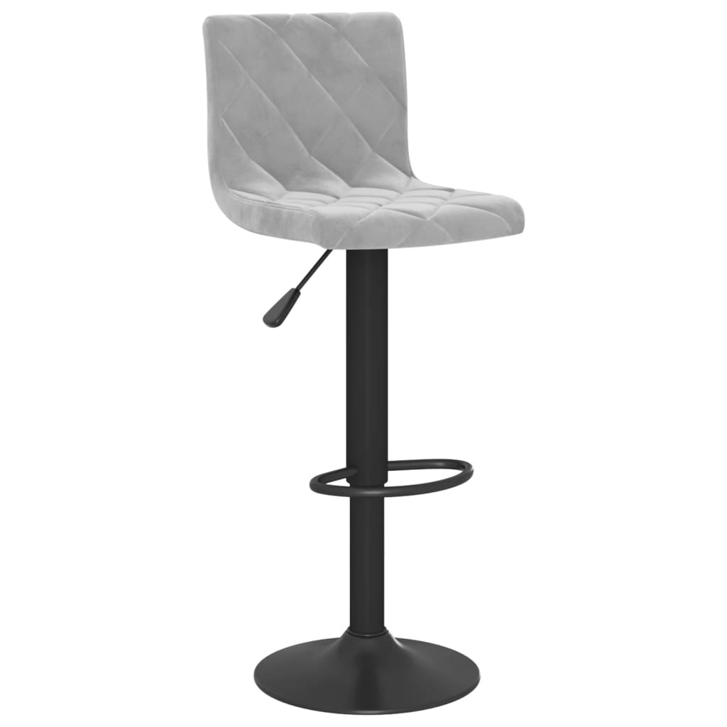 Barhocker 2 Stk. Creme Samt