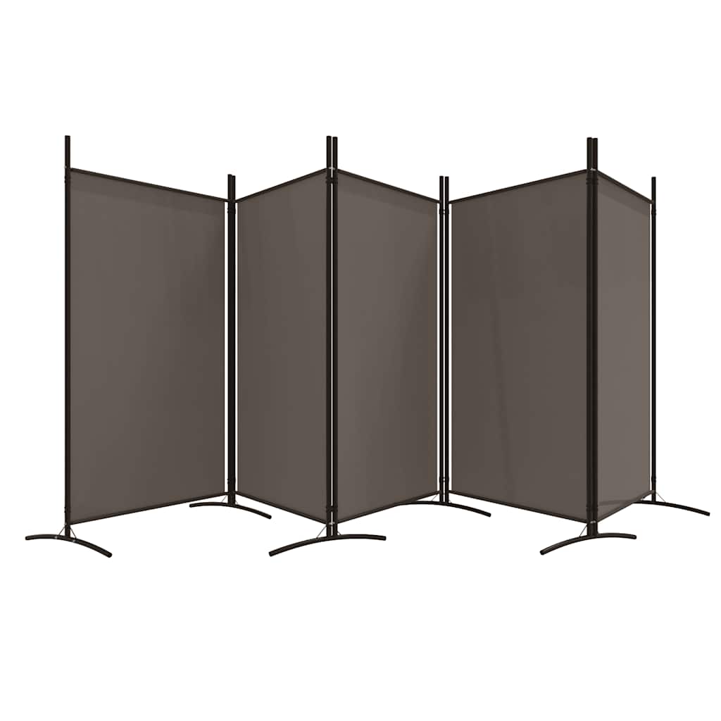 3-tlg. Raumteiler Weiß 260x180 cm Stoff