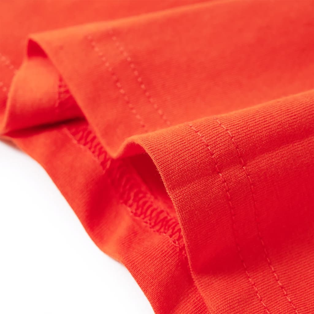 Kinder-Langarmshirt Hellorange 104
