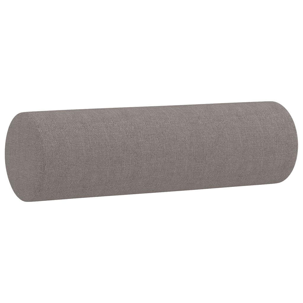 2-Sitzer-Sofa mit Zierkissen Braun 120 cm Stoff