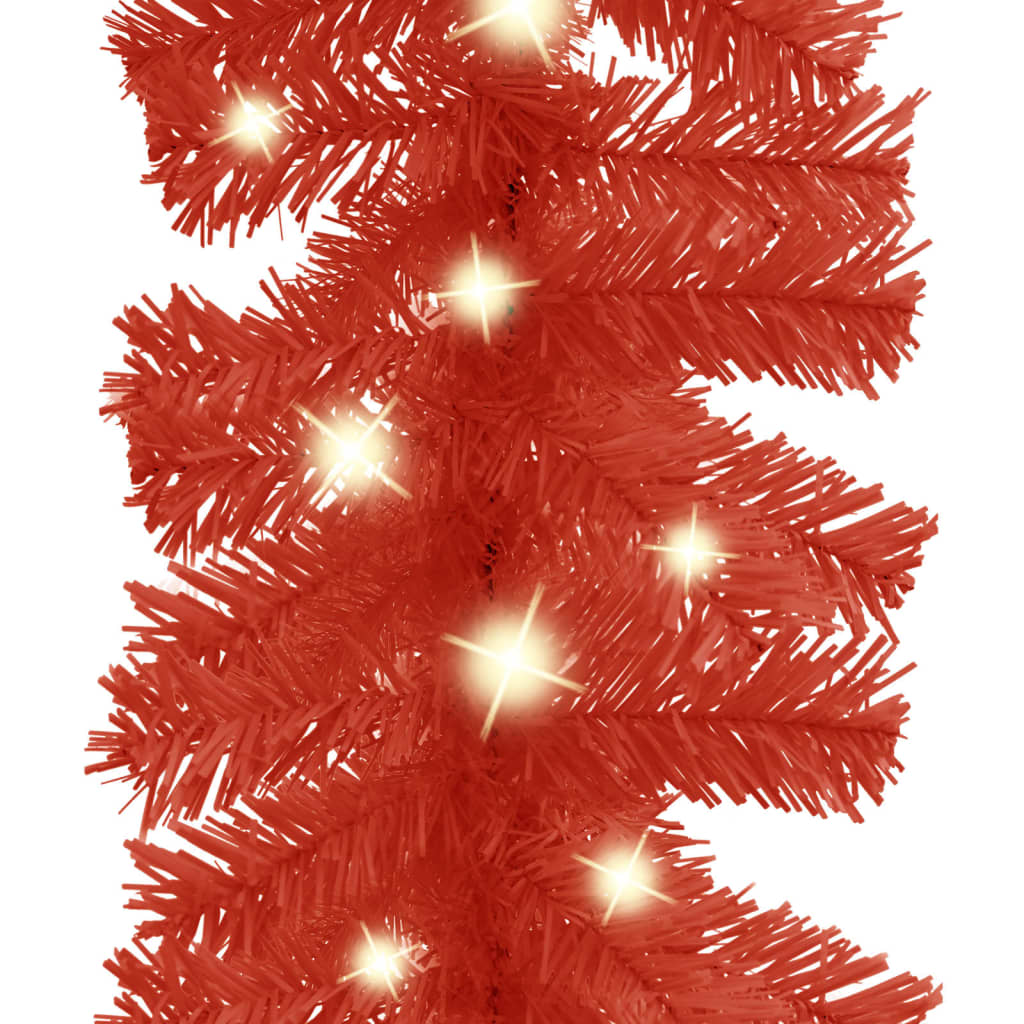 Weihnachtsgirlande mit LED 10 m Schwarz
