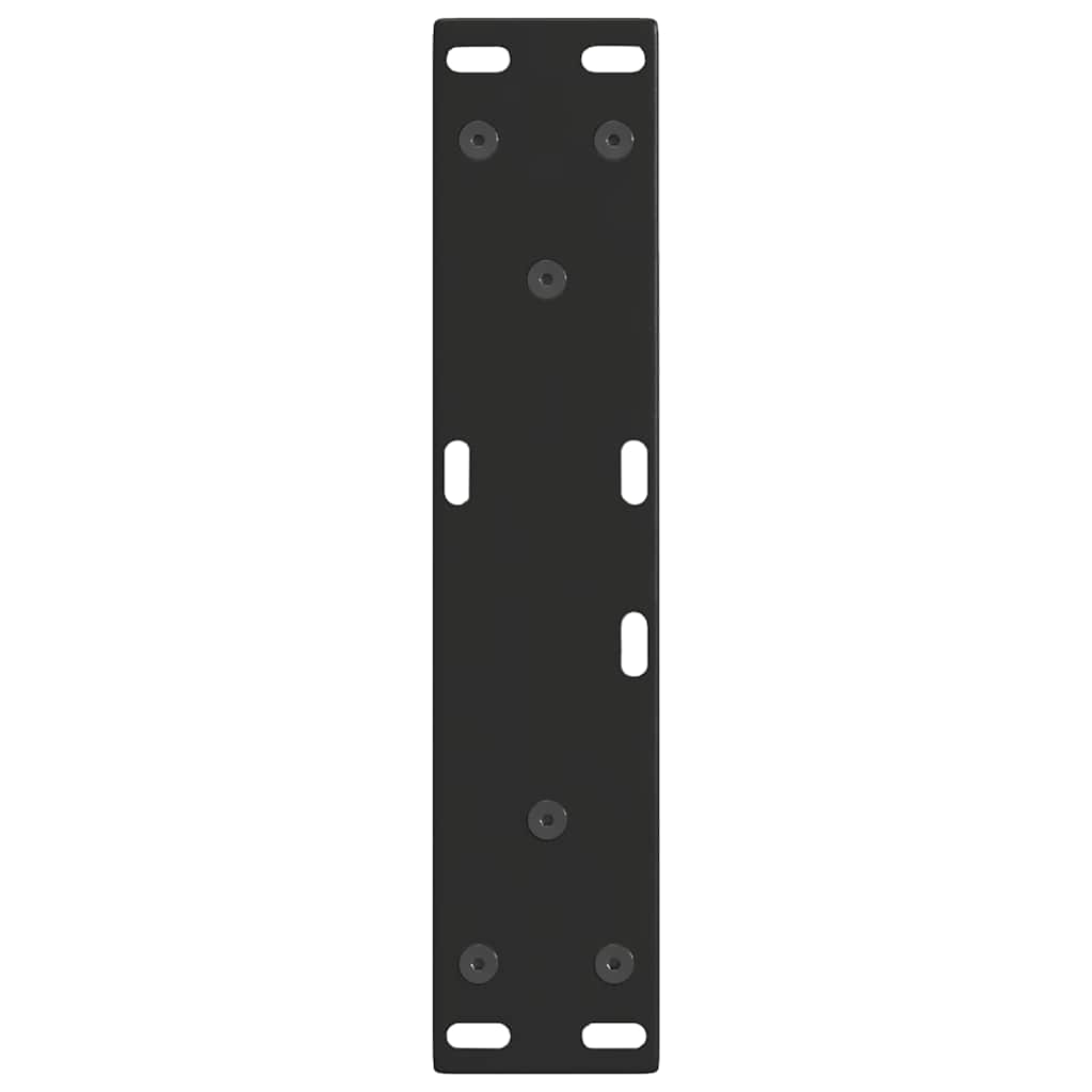 Couchtischbeine V-Form 2 Stück Schwarz 30x(30-31,3) cm Stahl