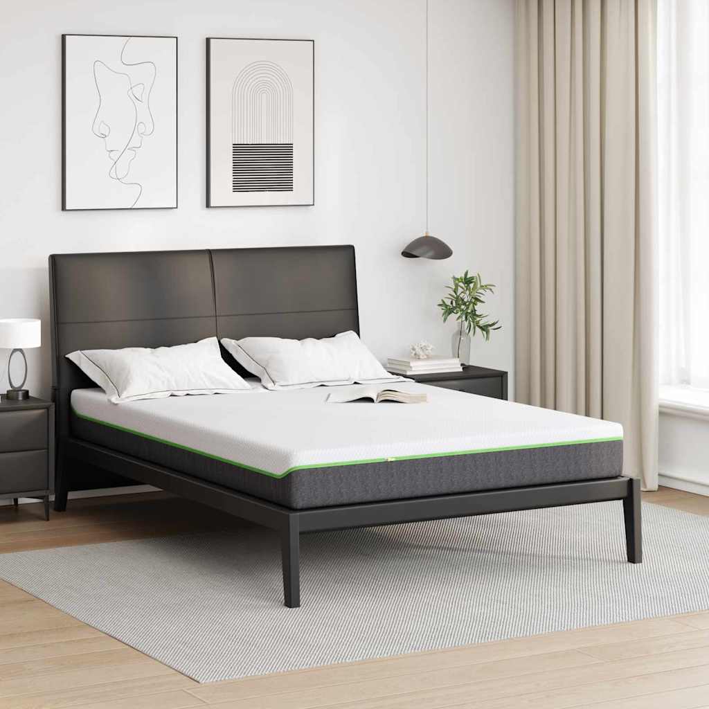 Matratze Weiß und Grau 80 x 160 cm Jacquard-Stoff
