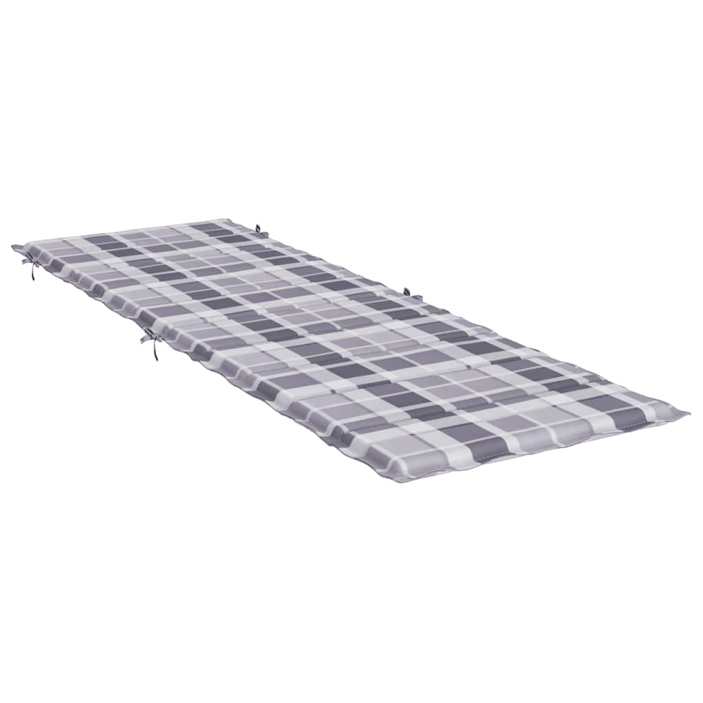 Sonnenliegen-Auflage Grau 186x58x4 cm Oxford-Gewebe