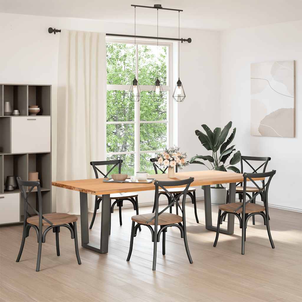 Couchtischbeine V-Form 2 Stück Schwarz 30x(30-31,3) cm Stahl